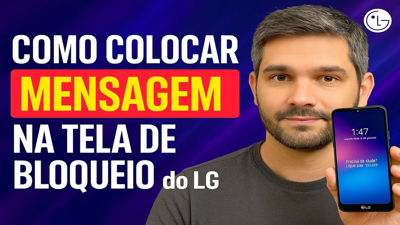Como Colocar MENSAGEM na TELA DE BLOQUEIO do LG Como Colocar MENSAGEM na TELA DE BLOQUEIO do LG