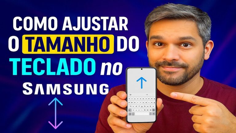 Como Ajustar o TAMANHO do TECLADO no Samsung Como Ajustar o TAMANHO do TECLADO no Samsung