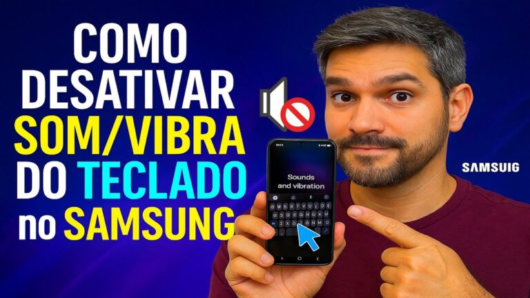 Como Desativar SOM/VIBRA do TECLADO no Samsung Como Desativar SOM/VIBRA do TECLADO no Samsung