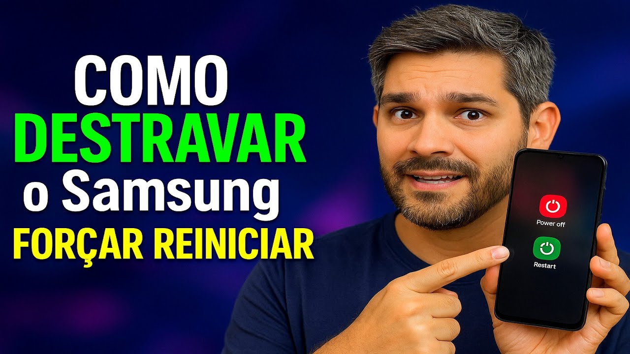 Como DESTRAVAR o Samsung (FORÇAR REINICIAR)