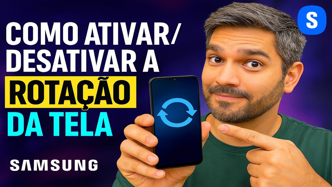 Como Ativar/Desativar a ROTAÇÃO da TELA no Samsung