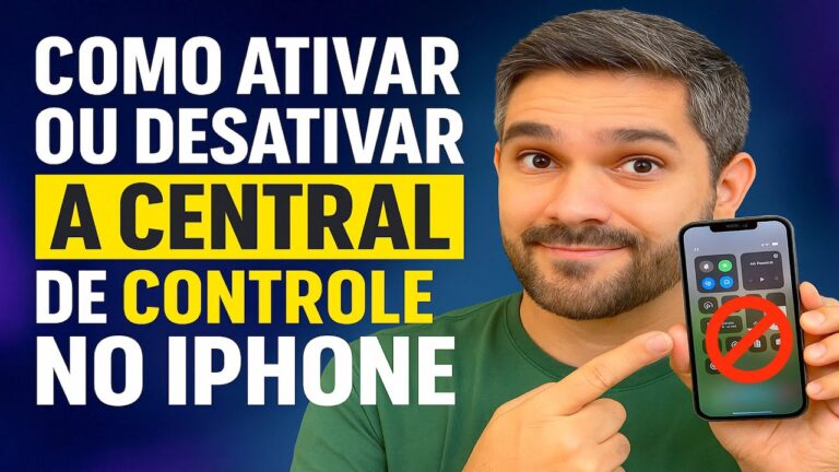 Como Ativar/Desativar a CENTRAL DE CONTROLE no iPhone Como Ativar/Desativar a CENTRAL DE CONTROLE no iPhone