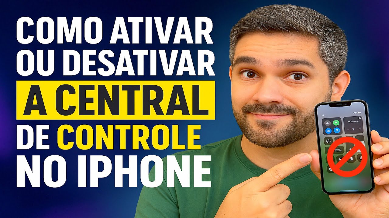 Como Ativar/Desativar a CENTRAL DE CONTROLE no iPhone