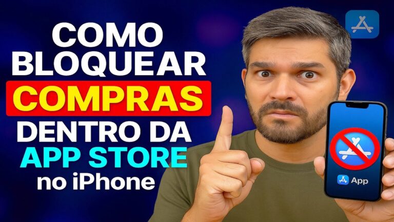 Como BLOQUEAR COMPRAS dentro da APP STORE no iPhone Como BLOQUEAR COMPRAS dentro da APP STORE no iPhone