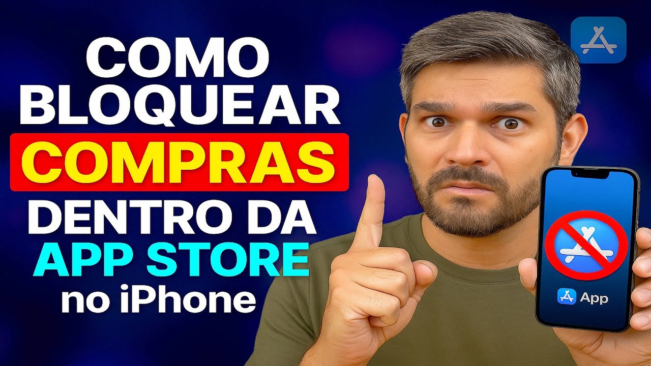 Como BLOQUEAR COMPRAS dentro da APP STORE no iPhone