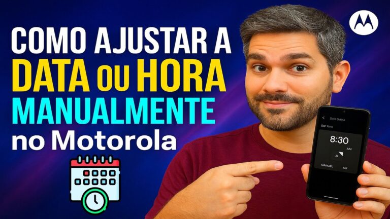 Como Ajustar a DATA/HORA Manualmente no Motorola Como Ajustar a DATA/HORA Manualmente no Motorola