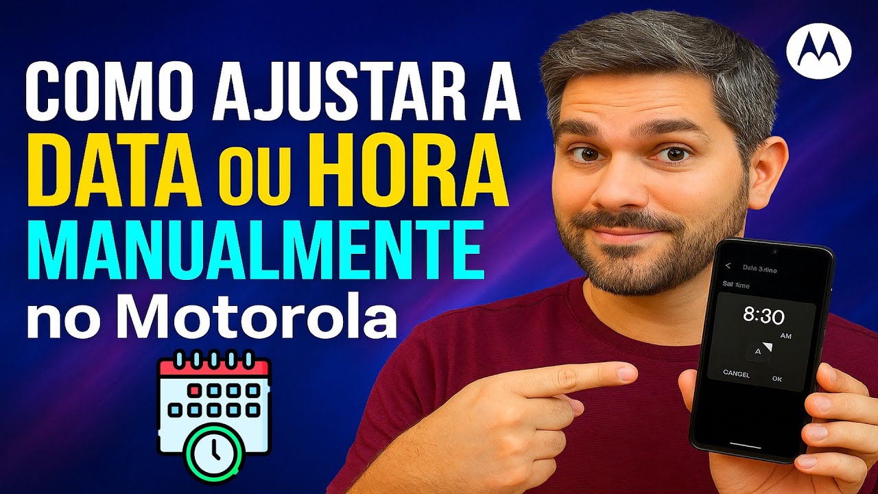 Como Ajustar a DATA/HORA Manualmente no Motorola Como Ajustar a DATA/HORA Manualmente no Motorola