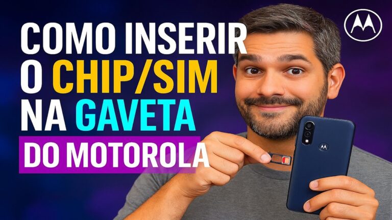 Como Inserir o CHIP/SIM na GAVETA do Motorola Como Inserir o CHIP/SIM na GAVETA do Motorola