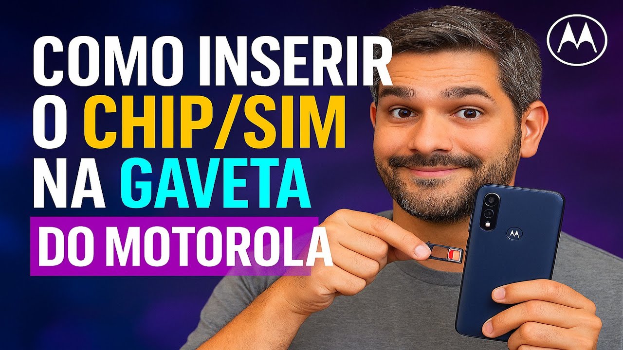 Como Inserir o CHIP/SIM na GAVETA do Motorola