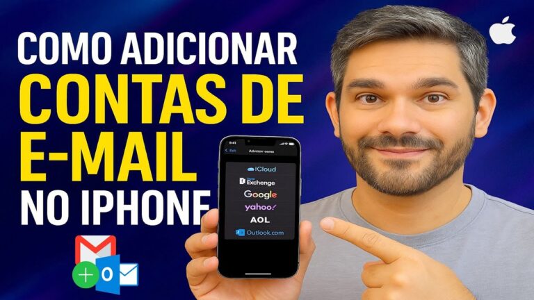 Como Adicionar CONTAS de E-MAIL no iPhone Como Adicionar CONTAS de E-MAIL no iPhone