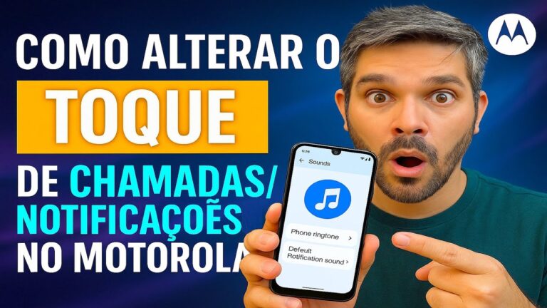 Como Alterar o TOQUE de Chamadas/Notificações no Motorola Como Alterar o TOQUE de Chamadas/Notificações no Motorola