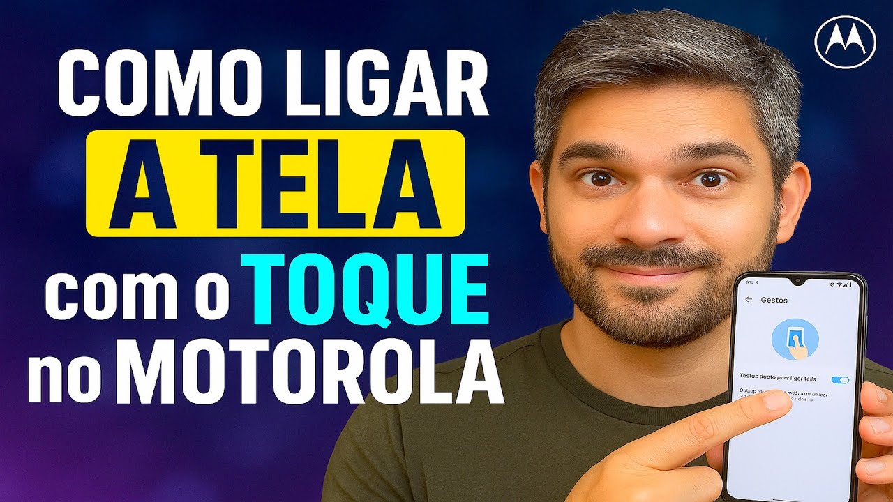 Como LIGAR a TELA com o TOQUE no Motorola