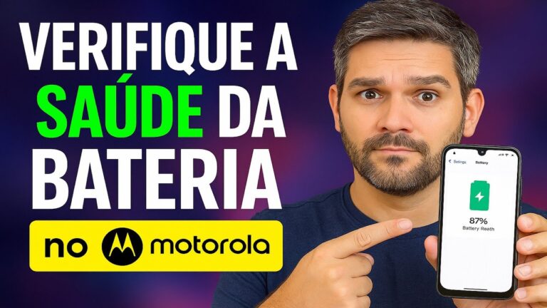 Como Verificar a SAÚDE da Bateria no Motorola Como Verificar a SAÚDE da Bateria no Motorola