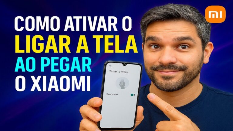 Como Ativar o LIGAR A TELA ao PEGAR o Xiaomi