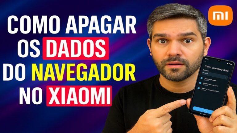 Como apagar os DADOS do NAVEGADOR no Xiaomi Como apagar os DADOS do NAVEGADOR no Xiaomi