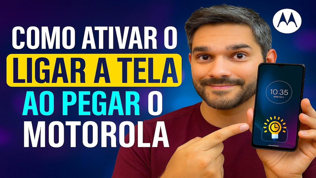 Como Ativar o LIGAR A TELA ao PEGAR o Motorola Como Ativar o LIGAR A TELA ao PEGAR o Motorola