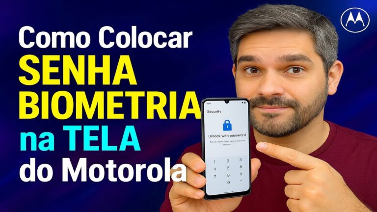 Como Colocar SENHA/BIOMETRIA na TELA do Motorola