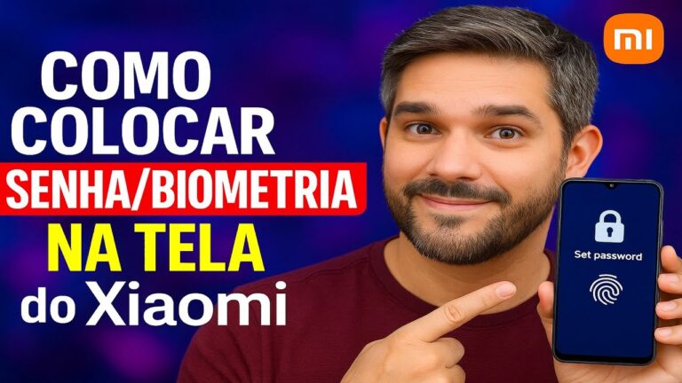 Como Colocar SENHA/BIOMETRIA na TELA do Xiaomi