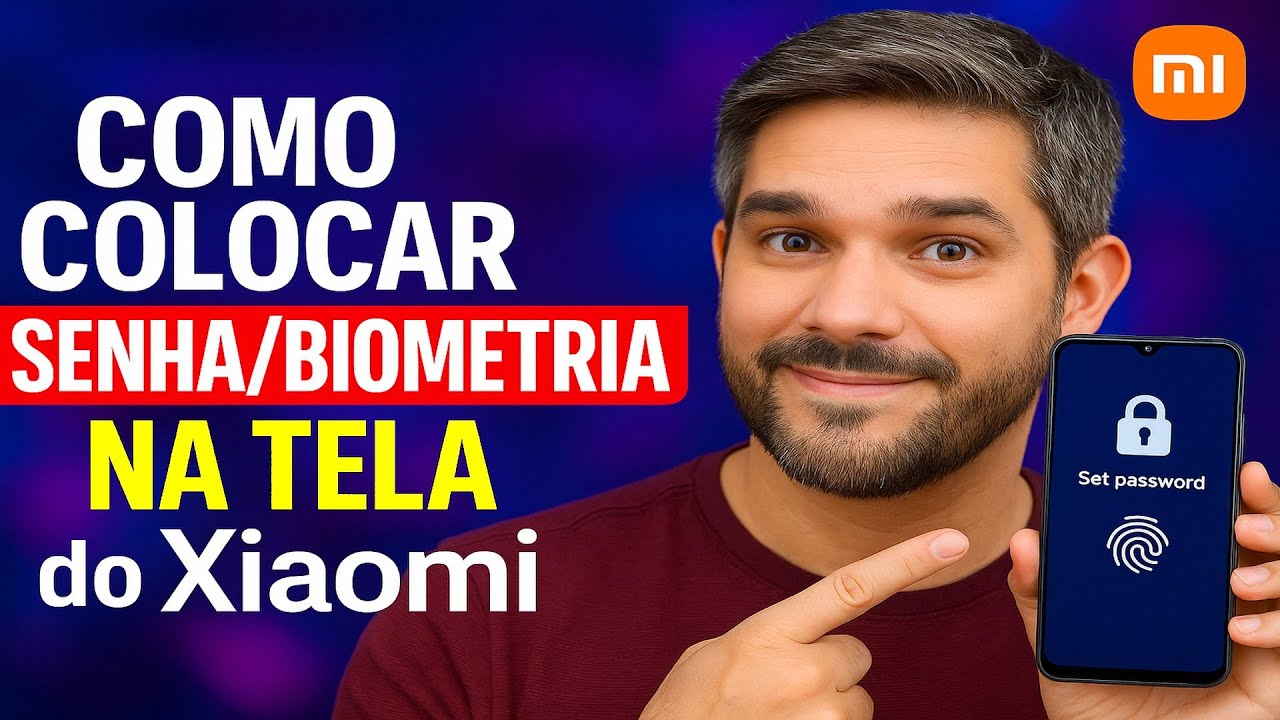 Como Colocar SENHA/BIOMETRIA na TELA do Xiaomi