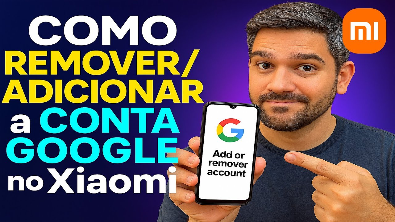 Como Remover/Adicionar a CONTA GOOGLE no Xiaomi