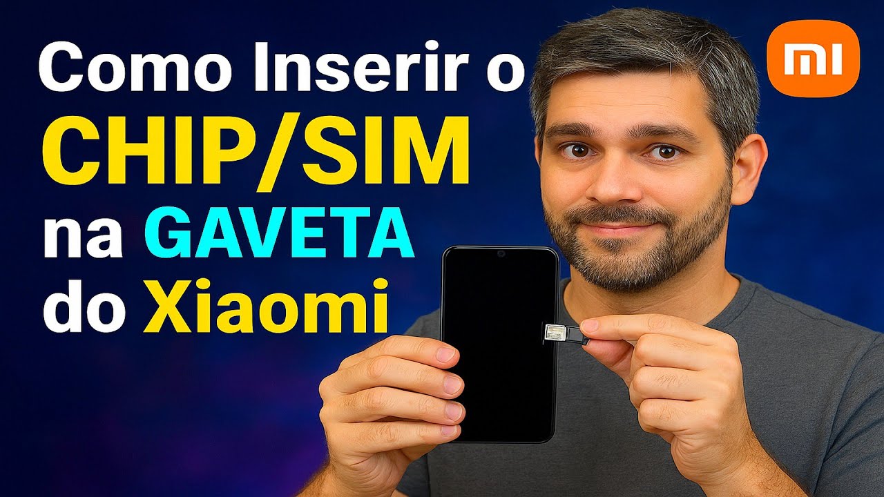 Como Inserir o CHIP/SIM na GAVETA do Xiaomi