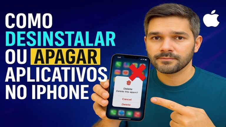 Como DESINSTALAR Aplicativos no iPhone