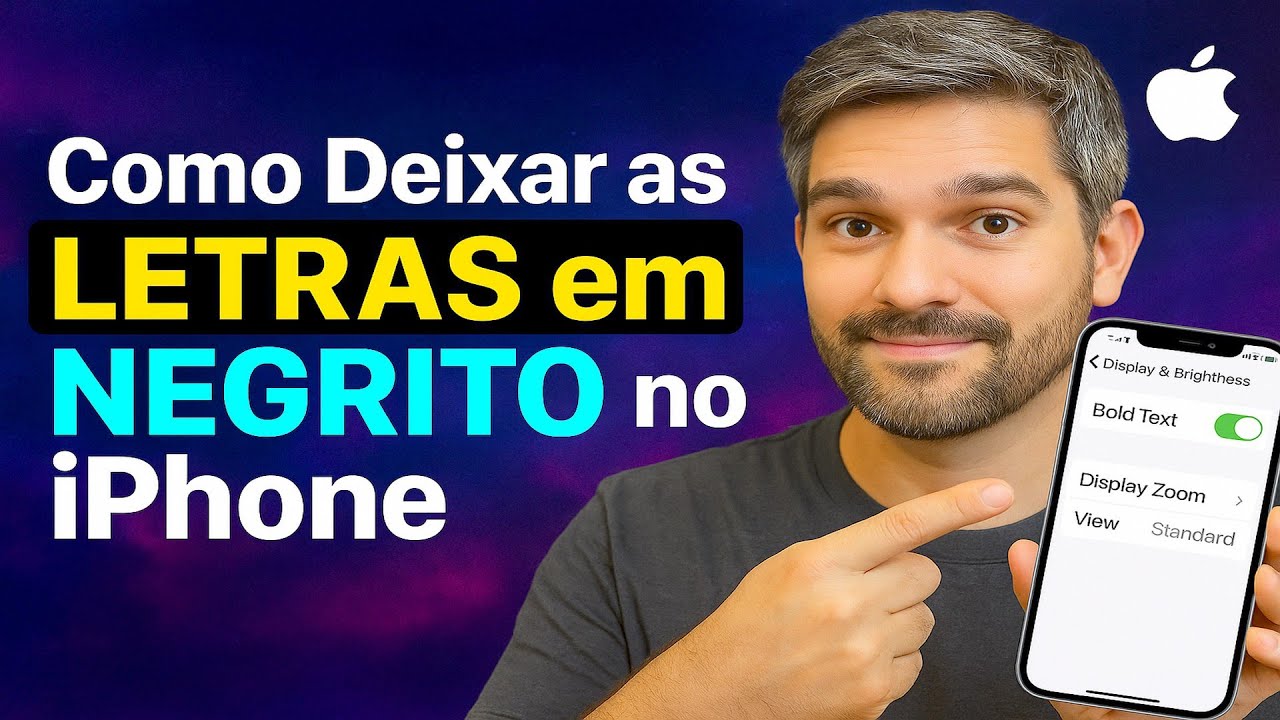 Como deixar as LETRAS em NEGRITO no iPhone