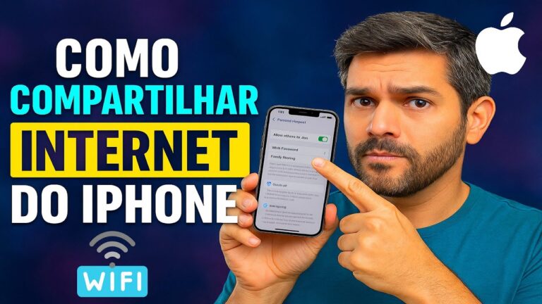 Como Compartilhar INTERNET do iPhone