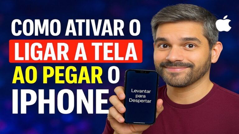 Como Ativar o LIGAR A TELA ao PEGAR o iPhone