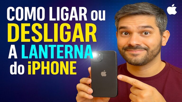 Como Ligar/Desligar a LANTERNA do iPhone