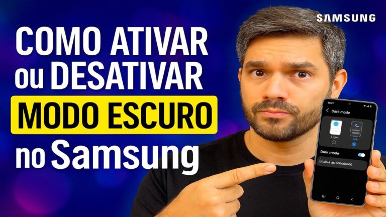 Como Ativar/Desativar o MODO ESCURO no Samsung