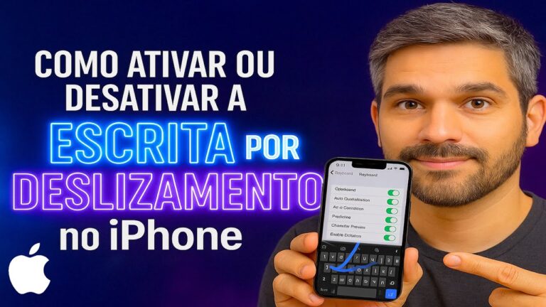 Como Ativar/Desativar a ESCRITA por DESLIZAMENTO no iPhone