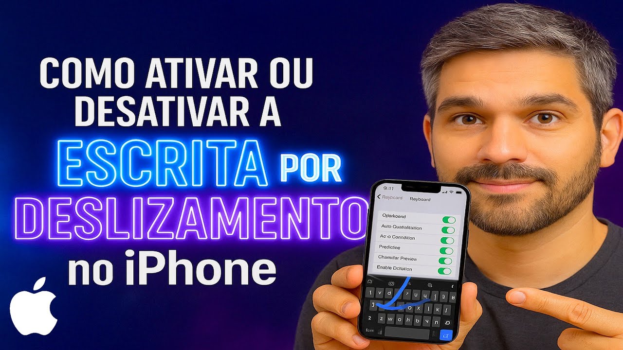 Como Ativar/Desativar a ESCRITA por DESLIZAMENTO no iPhone