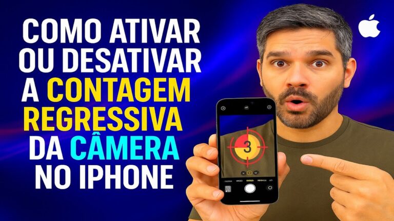 Como Ativar/Desativar a Contagem REGRESSIVA da Câmera no iPhone