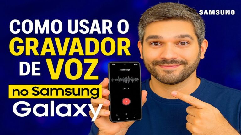 Como usar o GRAVADOR de VOZ no Samsung
