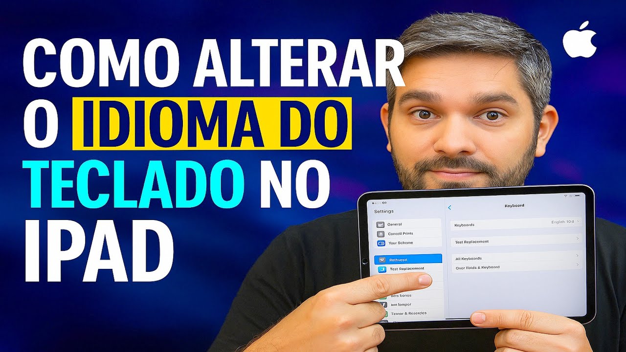 Como Alterar o IDIOMA do TECLADO no IPAD