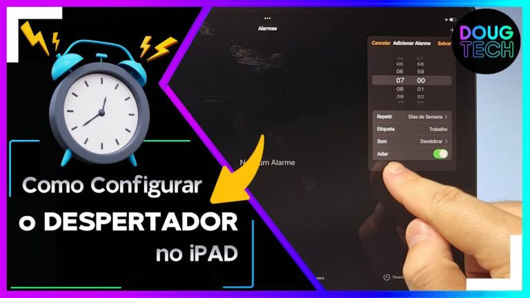 Como Configurar o DESPERTADOR no iPAD