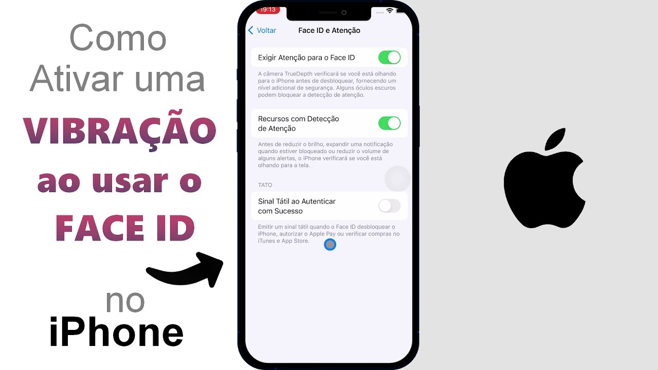 Como Ativar uma VIBRAÇÃO ao usar o FACE ID no iPhone Como Ativar uma VIBRAÇÃO ao usar o FACE ID no iPhone