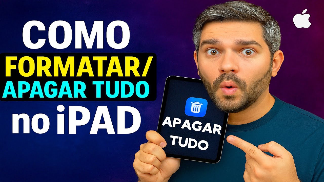 Como FORMATAR/APAGAR TUDO no iPAD