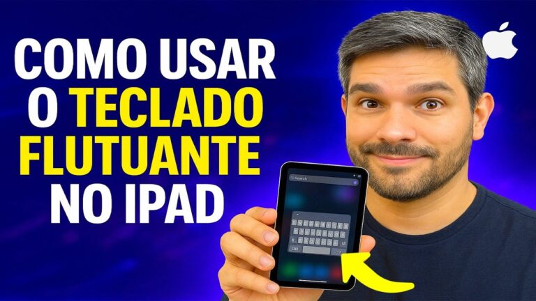Como Usar o TECLADO FLUTUANTE no iPAD