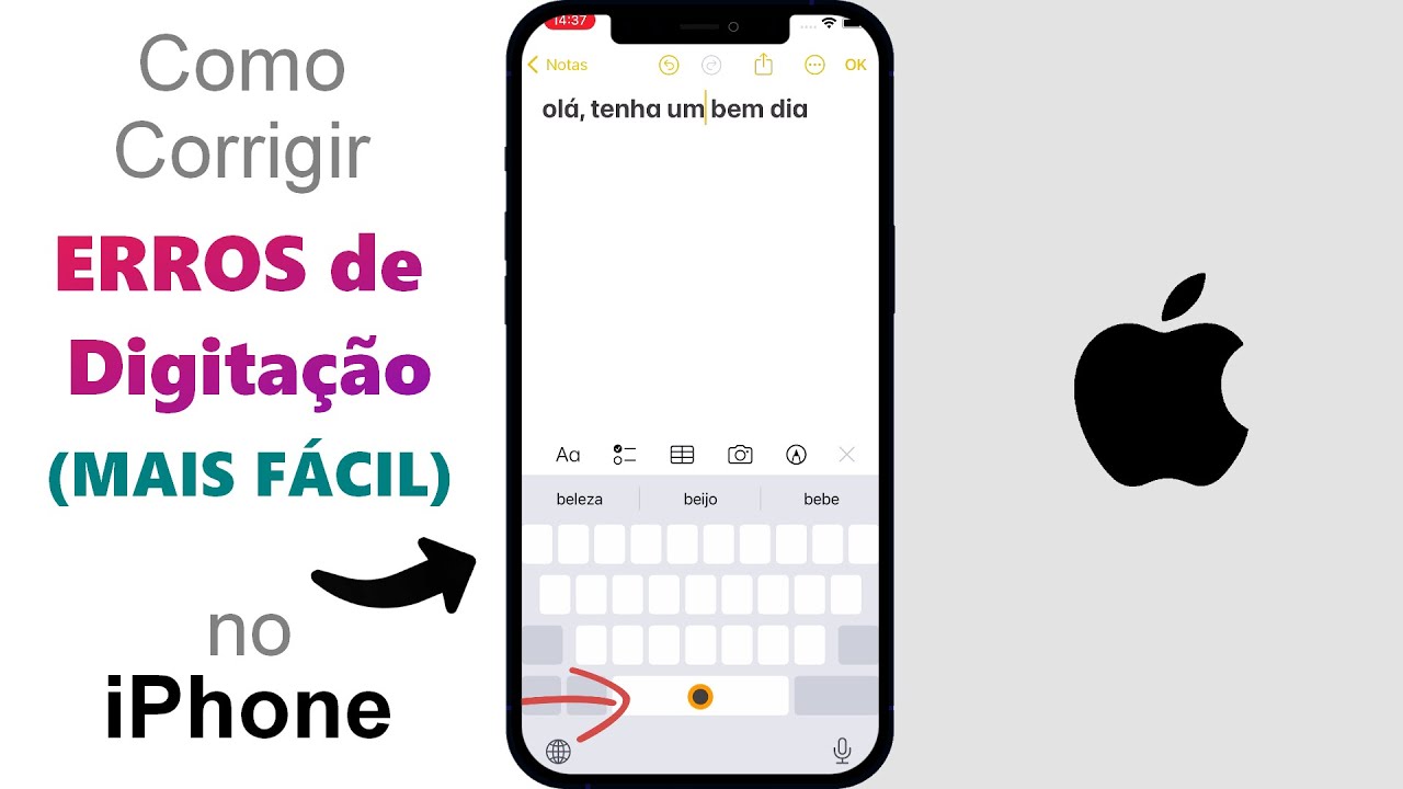Como Corrigir ERROS de Digitação no iPhone (MODO FÁCIL✅) Como Corrigir ERROS de Digitação no iPhone (MODO FÁCIL✅)