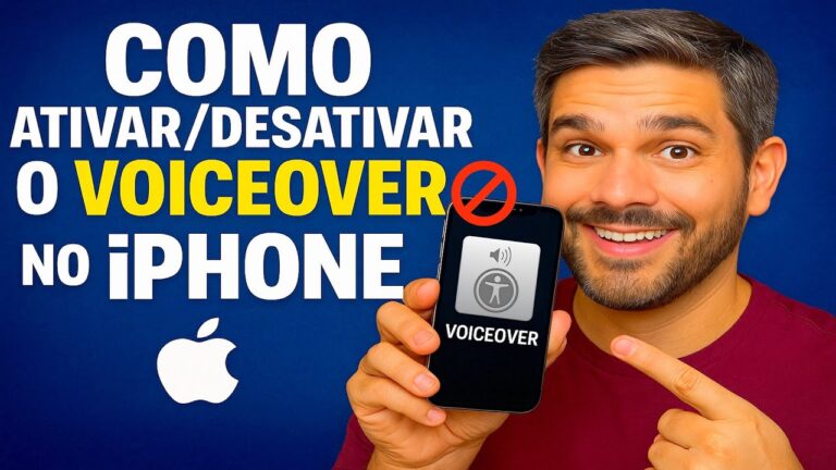 Como Desativar o VOICE OVER no iPhone