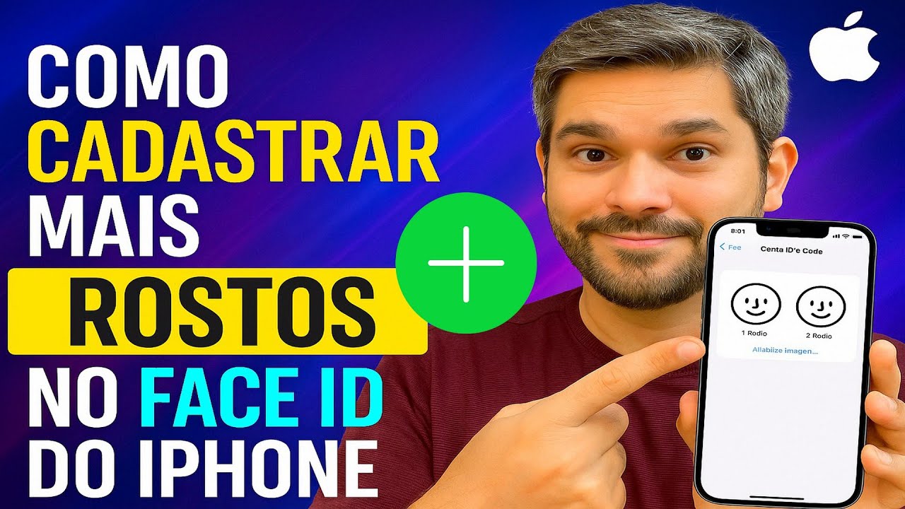 Como Cadastrar mais ROSTOS no FACE ID do iPhone