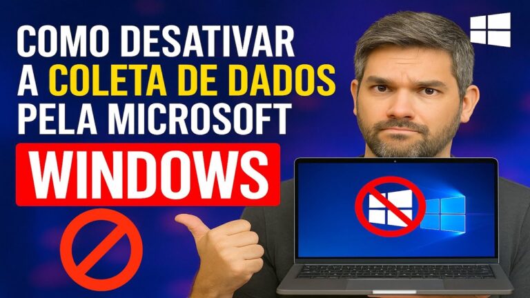 Como Desativar a COLETA DE DADOS pela MICROSOFT no Windows Como Desativar a COLETA DE DADOS pela MICROSOFT no Windows