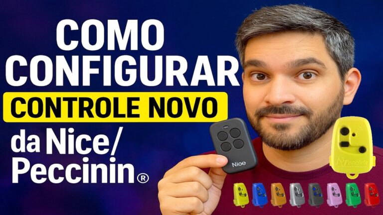 Como Configurar um CONTROLE NOVO da Nice/Peccinin