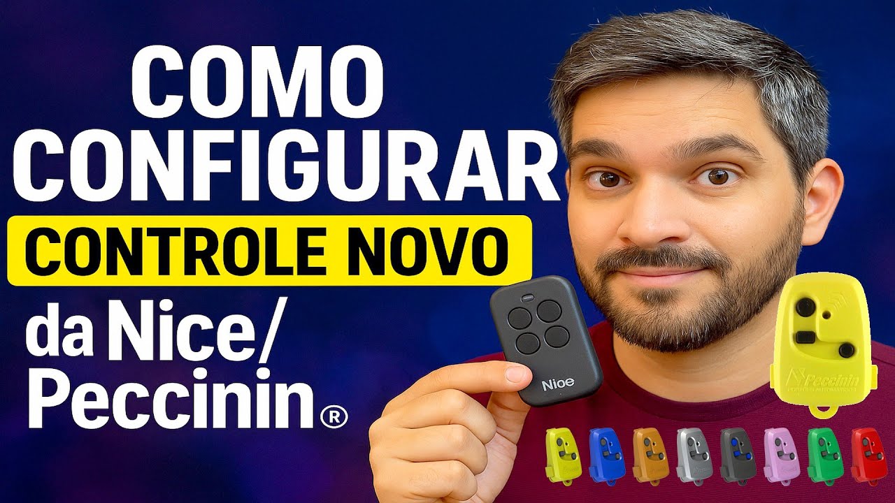 Como Configurar um CONTROLE NOVO da Nice/Peccinin Como Configurar um CONTROLE NOVO da Nice/Peccinin