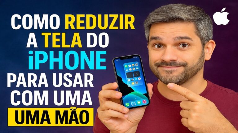 Como REDUZIR a TELA do iPhone para UMA MÃO