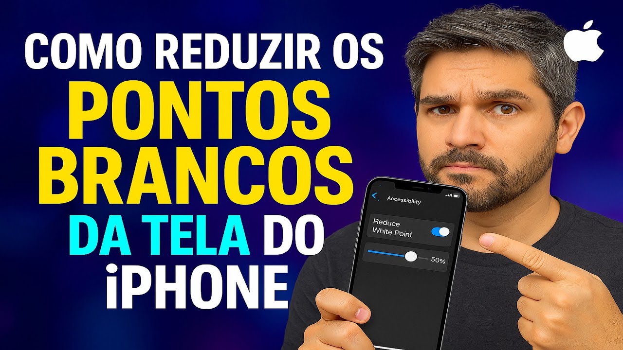 Como Reduzir os PONTOS BRANCOS da TELA do iPhone