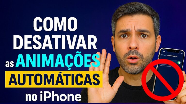 Como Desativar as ANIMAÇÕES AUTOMÁTICAS no iPhone