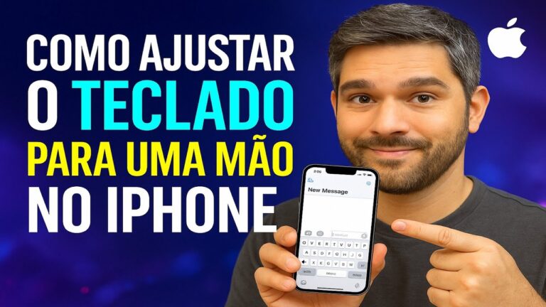 Como Reduzir o TECLADO para UMA MÃO no iPhone